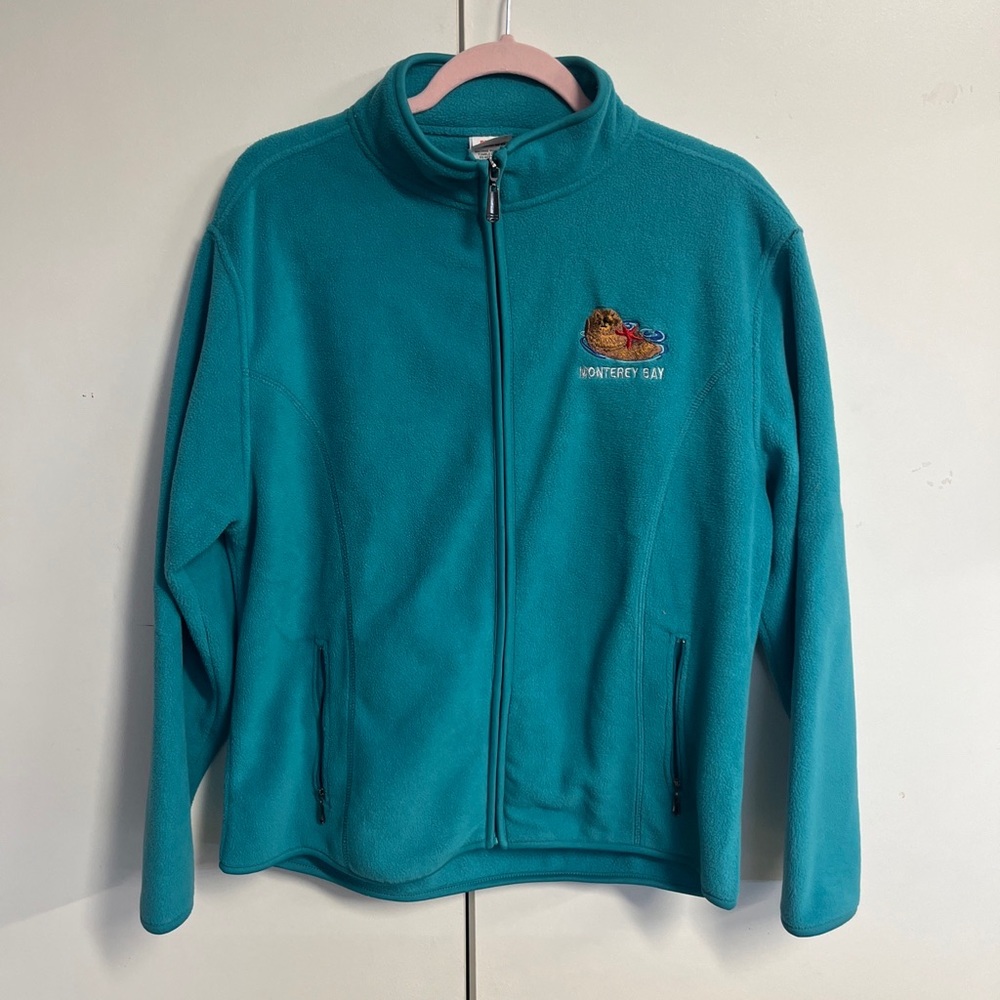 Teal Monterey Bay Otter Sweater Size XL